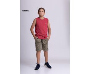 BERMUDA MOLETOM FLANELADA - MIMANDO KIDS CINZA ESCURO