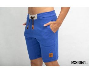 SHORT MOLETOM ADULTO AZUL - PAYKA 