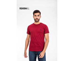 CAMISA GOLA CARECA MASCULINA TIGRE MALHADO VINHO