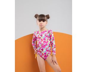 MAIÔ MANGA LONGA ESTAMPADO COM ROLITE NA LATERAL - ONDAS KIDS