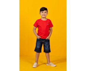 BERMUDA JEANS INFANTIL - ARTE DE MENINO