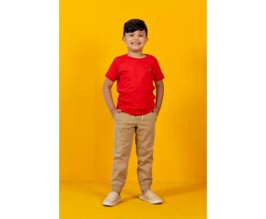 CALÇAS JOGGER INFANTIL BRIM C/LYCRA - ARTE DE MENINO