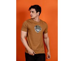 CAMISA MASCULINA MARROM GATO 