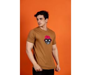 CAMISA MASCULINA MARROM URSO