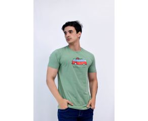 CAMISETA BÁSICA ESTAMPA KOMBI MIRAKOLLOS 