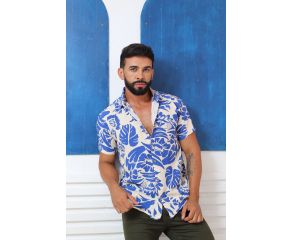 CAMISA MASCULINA TROPICAL NAUTICAL