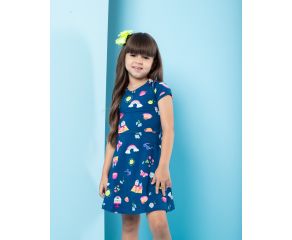 VESTIDO INFANTIL DE CONTTON ESTAMPADO